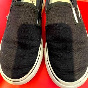 Boys hurley canvas slip on shoes size 13 in black